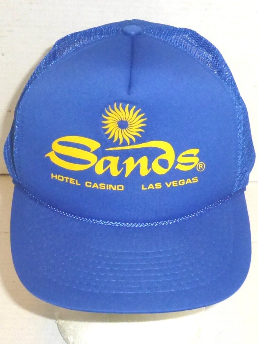 Vintage Sands Holel Casino Las Vegas Snapback Adjustable Trucker Hat w/Mesh Back